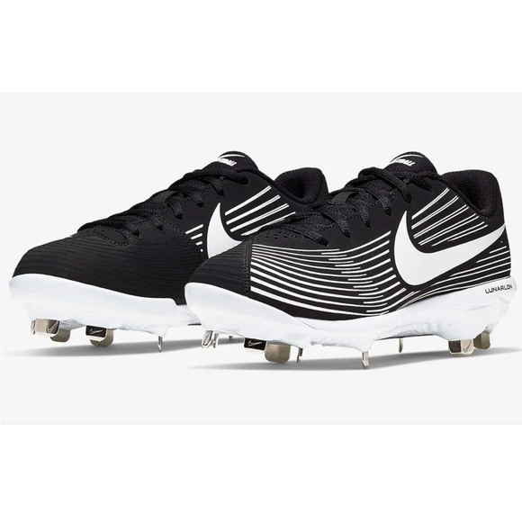 Nike New Lunarlon Hyper diamond 3 Varsity Black/White Size 10 softball NWT - Picture 1 of 8